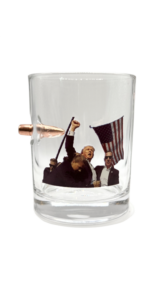 Donald Trump "Fight for Freedom" Whiskey Glass